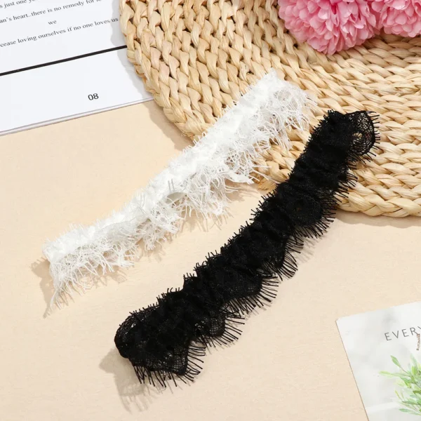 Women Bow Leg Ring Sexy Lingerie Lace Garter Belt Bowknot Leg Loop Wedding Garters Bridal Cosplay Fashion Stocking Thigh Ring - Image 4